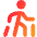 Nordic Walking Icon from Core Gradient Set