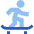 Skateboarding Icon from Sharp Flat Set