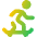 Skateboarding Icon from Core Gradient Set