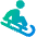 Sledding Icon from Plump Gradient Set