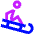 Sledding Icon from Sharp Neon Set