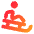 Sledding Icon from Core Gradient Set