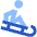 Sledding Icon from Sharp Flat Set