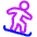 Snowboarding Icon from Plump Neon Set