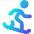 Snowboarding Icon from Core Gradient Set