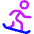 Snowboarding Icon from Core Neon Set