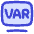 Var Football Rule Icon from Flex Duo Set