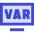 Var Football Rule Icon from Sharp Duo Set