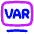 Var Football Rule Icon from Flex Neon Set