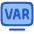 Var Football Rule Icon from Plump Duo Set