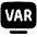 Var Football Rule Icon from Plump Solid Set