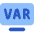 Var Football Rule Icon from Core Flat Set