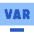 Var Football Rule Icon from Sharp Flat Set