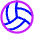 Volleyball Icon from Plump Neon Set