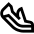 Walking Steps Icon from Sharp Line Set