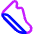 Walking Steps Icon from Core Neon Set