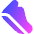 Walking Steps Icon from Core Gradient Set