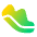 Walking Steps Icon from Plump Gradient Set