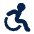 Disabled 2 Fill Icon from Mingcute Fill Set