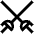 Fencing Swords Icon from Atlas Line Set