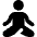 Meditation Icon from Core Solid Set
