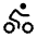 Bicycling Icon from Solar Bold Set | Free Download as SVG Vector and Transparent PNG | Streamline icons