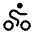 Bicycling Round Icon from Solar Bold Set | Free Download as SVG Vector and Transparent PNG | Streamline icons