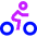 Cycling Icon from Sharp Neon Set