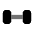 Download free Dumbbell PNG, SVG vector icon from Solar Bold Duotone set.