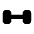 Download free Dumbbell PNG, SVG vector icon from Solar Bold set.