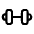 Download free Dumbbell Small PNG, SVG vector icon from Solar Linear set.