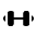 Download free Dumbbell Small PNG, SVG vector icon from Solar Bold set.