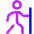 Hiking Icon from Core Neon Set