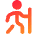 Hiking Icon from Core Gradient Set