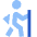 Hiking Icon from Sharp Flat Set