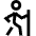 Hiking Icon from Sharp Line Set