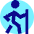 Hiking Icon from Sharp Pop Set