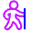 Hiking Icon from Plump Neon Set