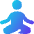Meditation Icon from Flex Gradient Set