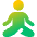 Meditation Icon from Core Gradient Set