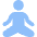 Meditation Icon from Core Flat Set