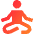 Meditation Icon from Sharp Gradient Set
