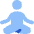 Meditation Icon from Flex Flat Set