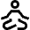 Meditation Icon from Sharp Line Set