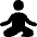 Meditation Icon from Flex Solid Set