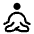 Meditation Icon from Solar Bold Set