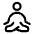 Meditation Icon from Solar Linear Set