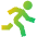 Running Icon from Sharp Gradient Set