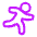 Running Icon from Plump Neon Set