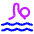 Swimming Icon from Plump Neon Set